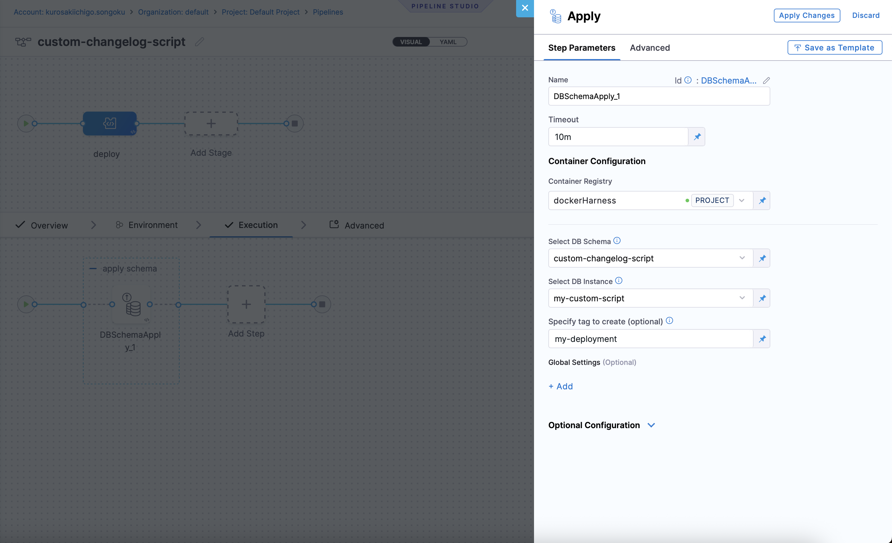 Create DB DevOps Pipeline