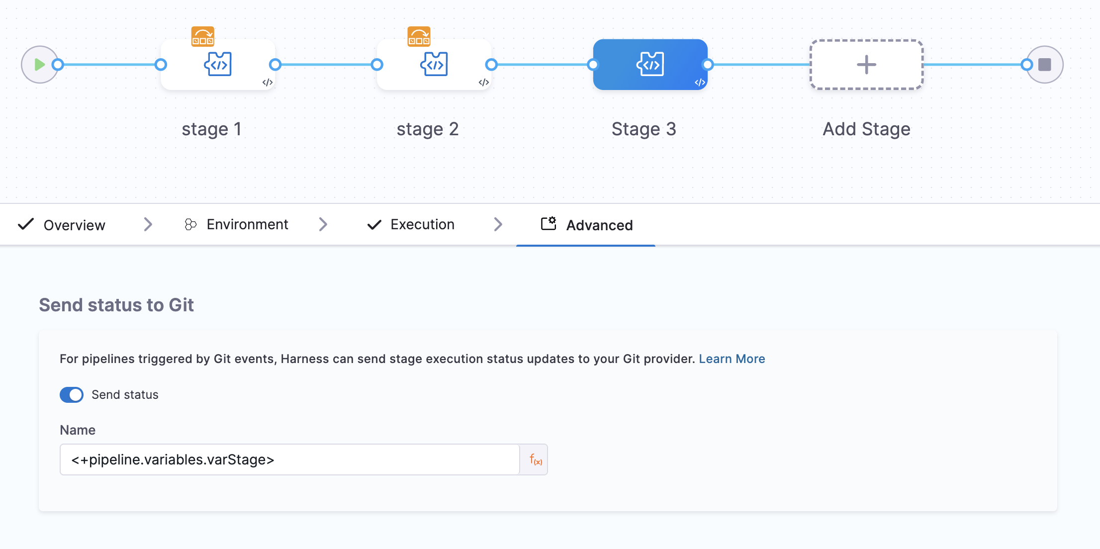 Expression Nomenclature for status check git